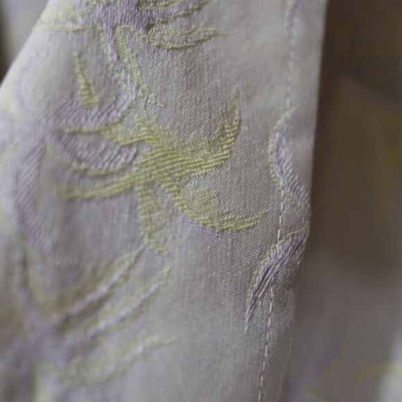 Nexo Yellow & Gray Casual Button-Down Shirt Tropical Hawaiian Palm Tree - Picture 5 of 12